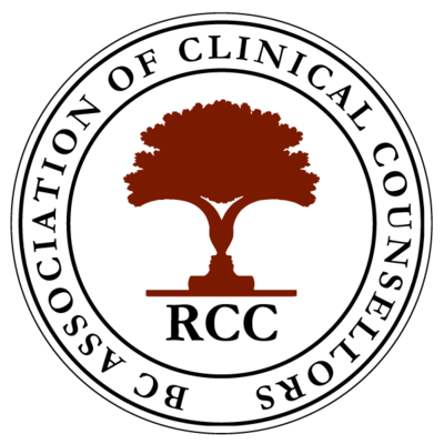 BCACC logo featuring a stylized graphic with text representing the British Columbia Association of Clinical Counsellors